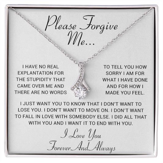 I'm Sorry Gift, Apology Gift, Sorry Poem, Forgiveness, Thinking of You Necklace