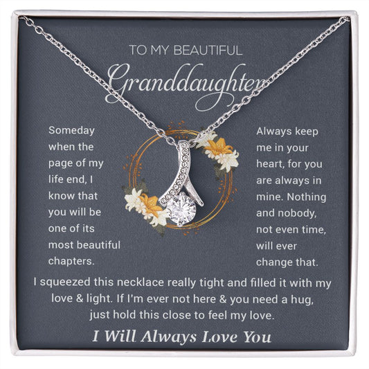 To My Granddaughter Necklace, Birthday Gift For Granddaughter, Birthday Gifts
