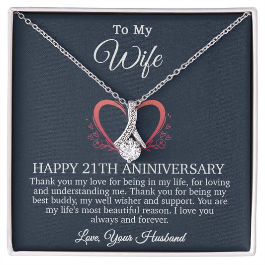 21th Anniversary Gift For Wife, 21 Year Anniversary Gifts, 21th Wedding Anniversary Gift Ideas_Blue