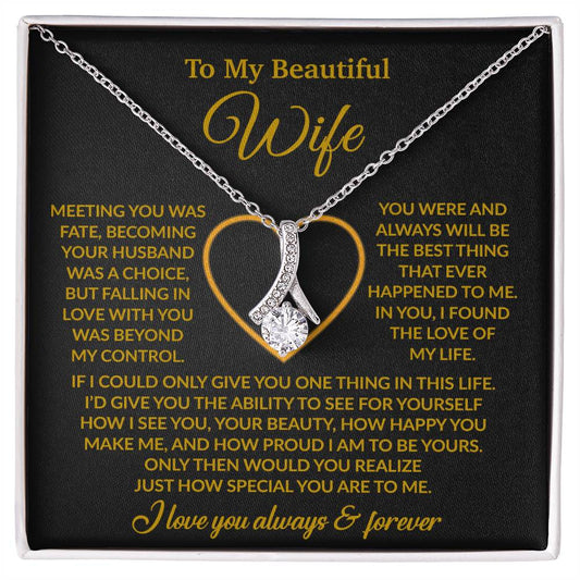 To My Wife Necklace, Wife Gift from Husband, Christmas Gift 27_11