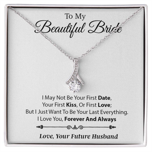 To My Beautiful Bride Necklace,Bride Wedding Necklace, Gift For Bride, Wedding