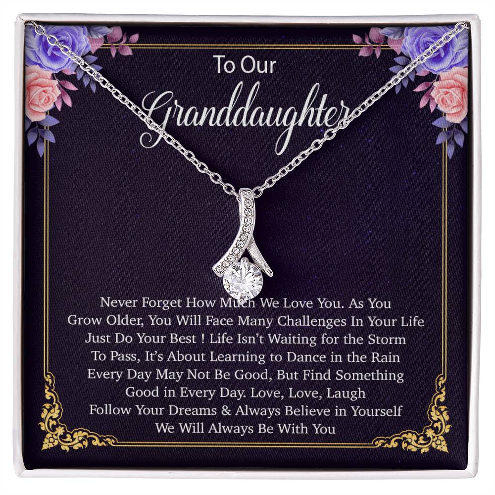 To Our Granddaughter Necklace, Birthday Gift For Granddaughter, Jewelry Gift