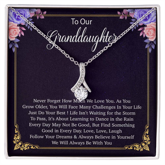 To Our Granddaughter Necklace, Birthday Gift For Granddaughter, Jewelry Gift