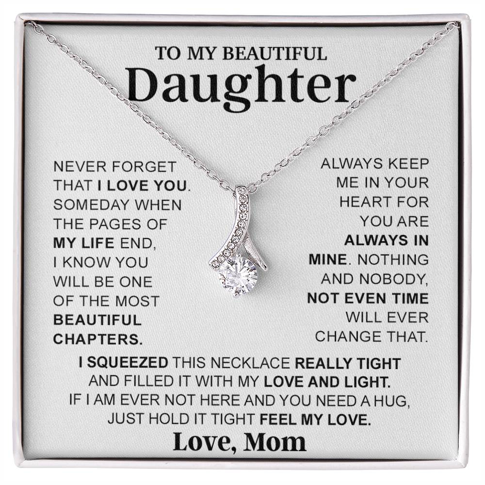 To My Daughter Necklace, Gift From Mom For Daughter, Gift Birthday, Christmas