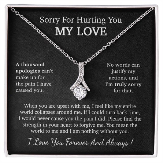 I'm Sorry Necklace Gift, Apology Gift For Her, Forgiveness Gift