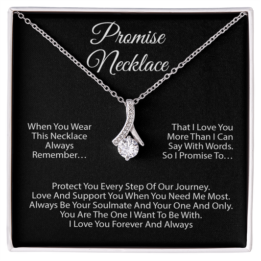 Promise Necklace For Soulmate, Valentine Gift, Birthday Gift, Anniversary Gift