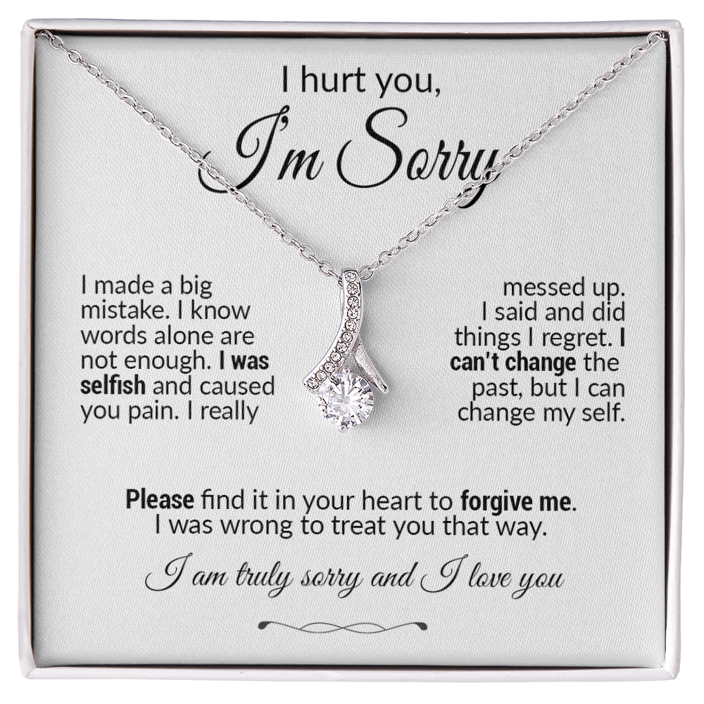 Forgive me Necklace, Apology Jewelry, Sorry Gift Wife, Sorry Gift Girlfriend
