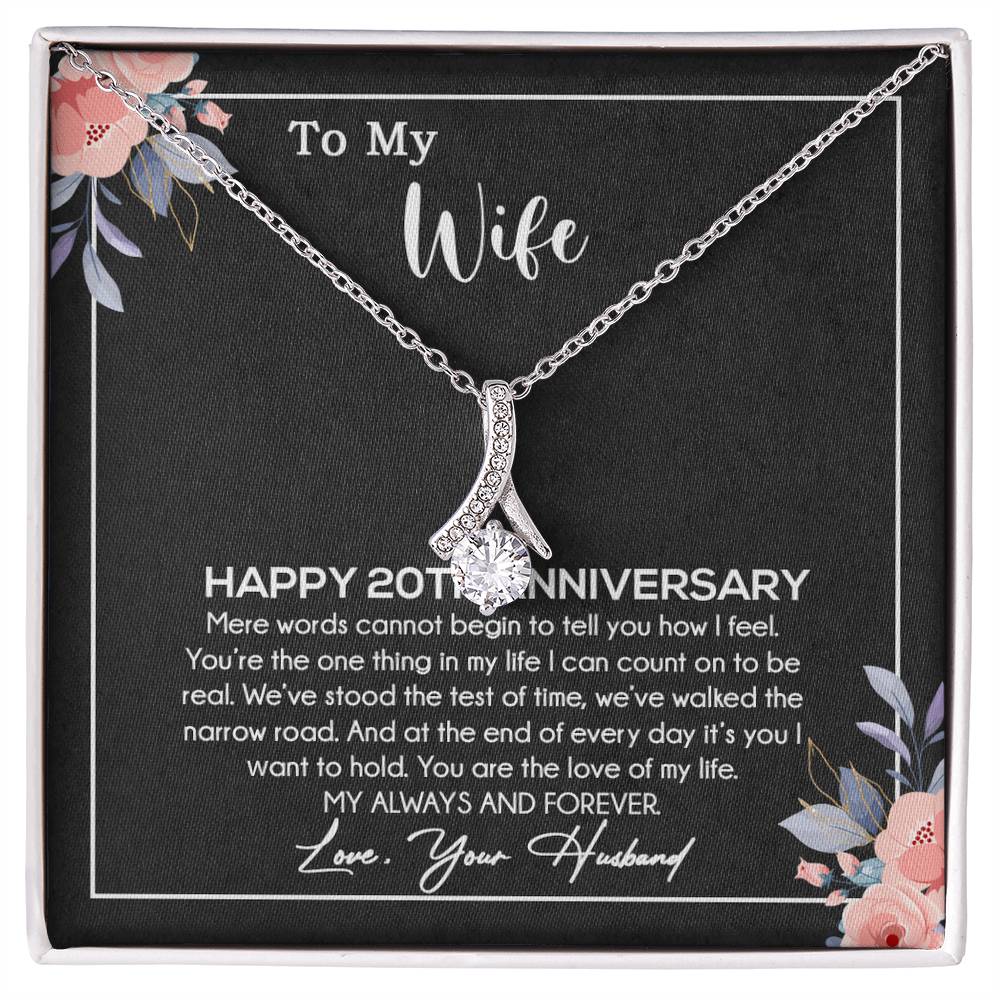20th Anniversary Gift For Wife Necklace, 20 Year Anniversary, 20th Wedding Gift