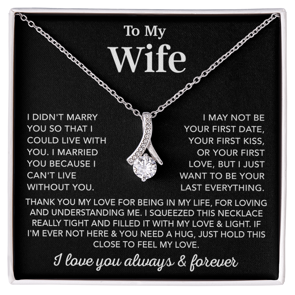 To My Wife Necklace, Wife Gift from Husband, Gift For Her, Gift For Wife