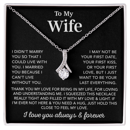 To My Wife Necklace, Wife Gift from Husband, Gift For Her, Gift For Wife