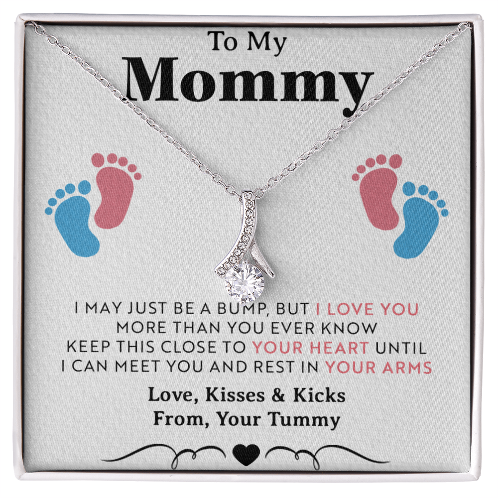 To My Mommy Gift Necklace, Trendy, Gift for New Mom in Hospital, Pregnancy Gift