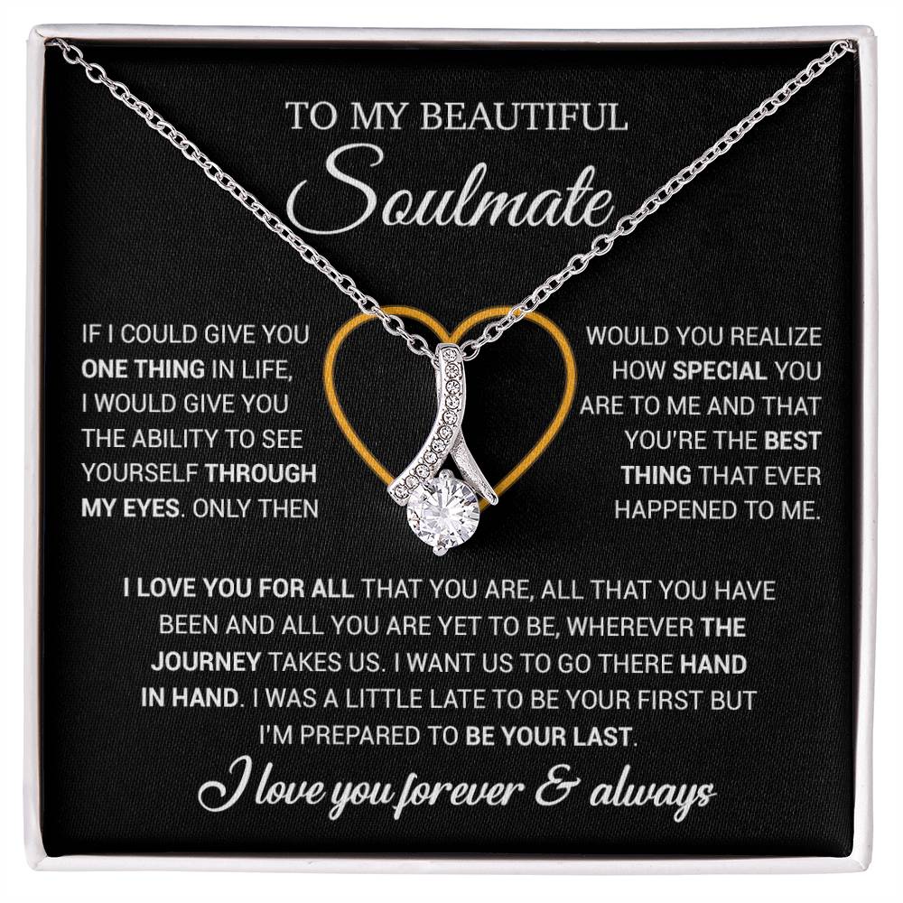 To My Soulmate Necklace, Gift For Wife From Husband, Valentiens Gift 22_12_Black