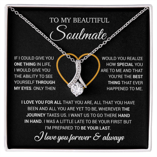 To My Soulmate Necklace, Gift For Wife From Husband, Valentiens Gift 22_12_Black