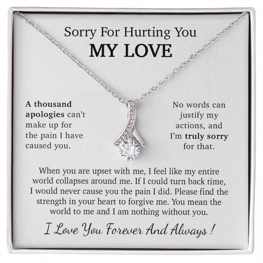 I'm Sorry Necklace Gift, Apology Gift For Her, Forgiveness Gift