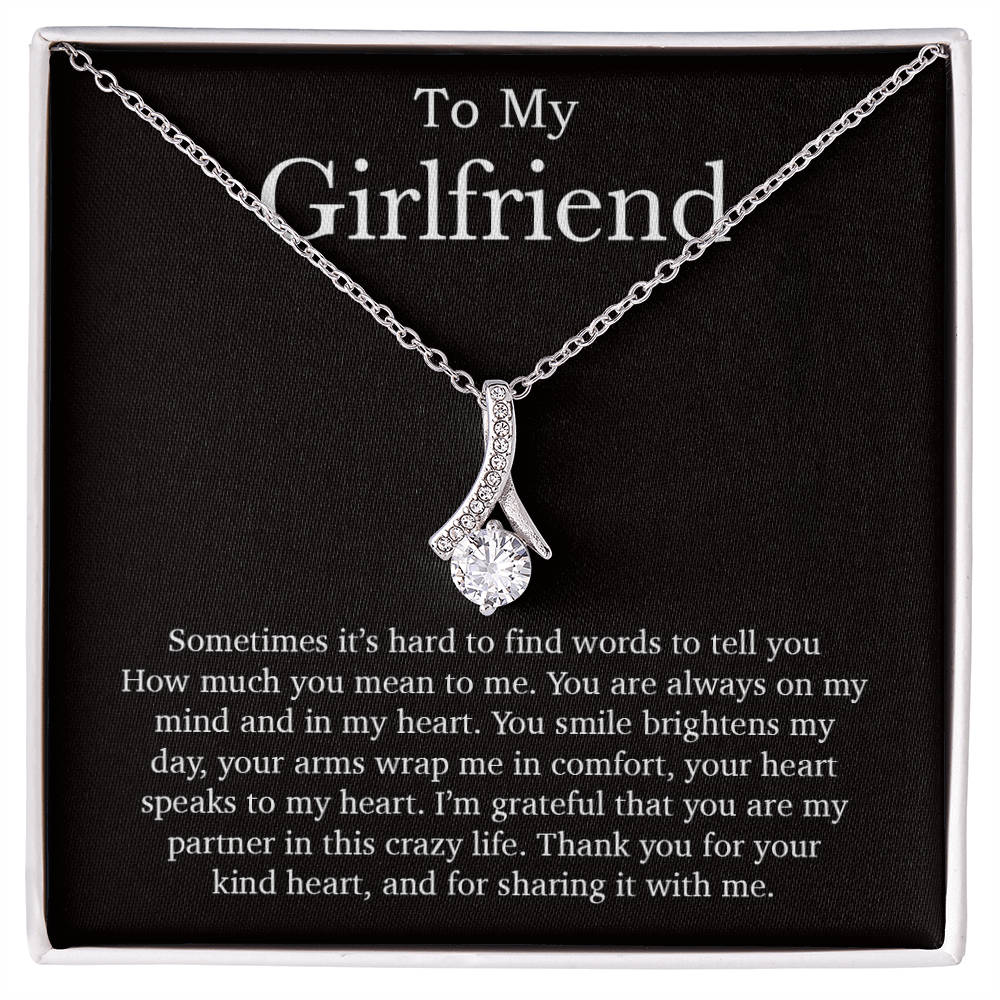 To My Girlfriend Necklace, Valentines Day Gift, Girlfriend Gifts, Birthday Gifts