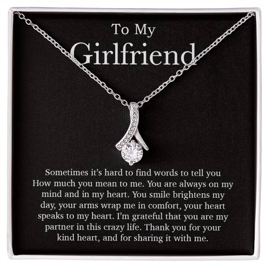 To My Girlfriend Necklace, Valentines Day Gift, Girlfriend Gifts, Birthday Gifts