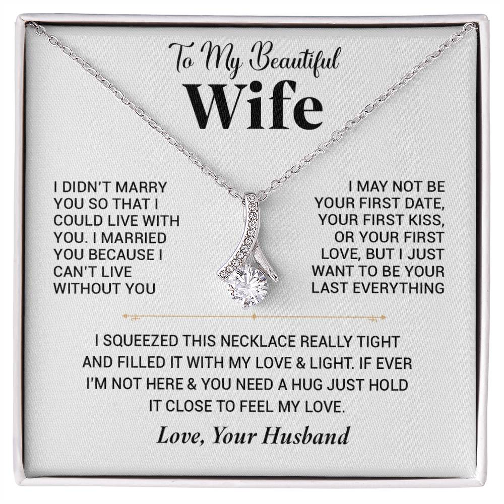 To My Wife Necklace, Christmas Gift For Wife, Christmas Gifts For Her, Wife Gift
