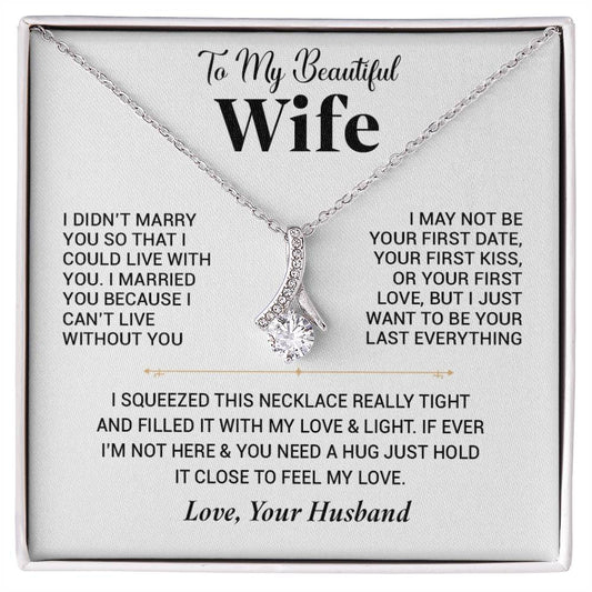 To My Wife Necklace, Christmas Gift For Wife, Christmas Gifts For Her, Wife Gift