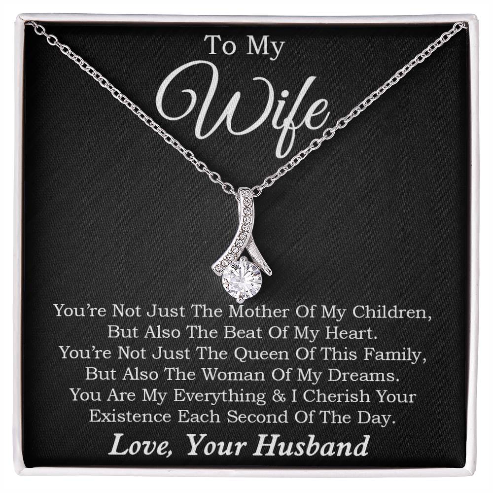 To My Wife Necklace, Mother's Day Gift from Husband, Wife Birthday Gift