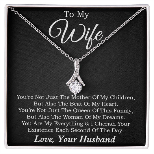 To My Wife Necklace, Mother's Day Gift from Husband, Wife Birthday Gift