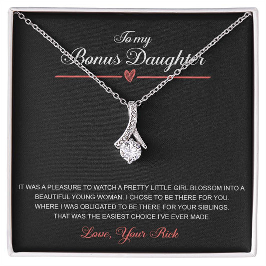 to my bonus daughter necklace