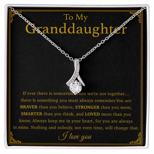 To My Granddaughter Necklace, Birthday Gift For Granddaughter, Birthday Gifts