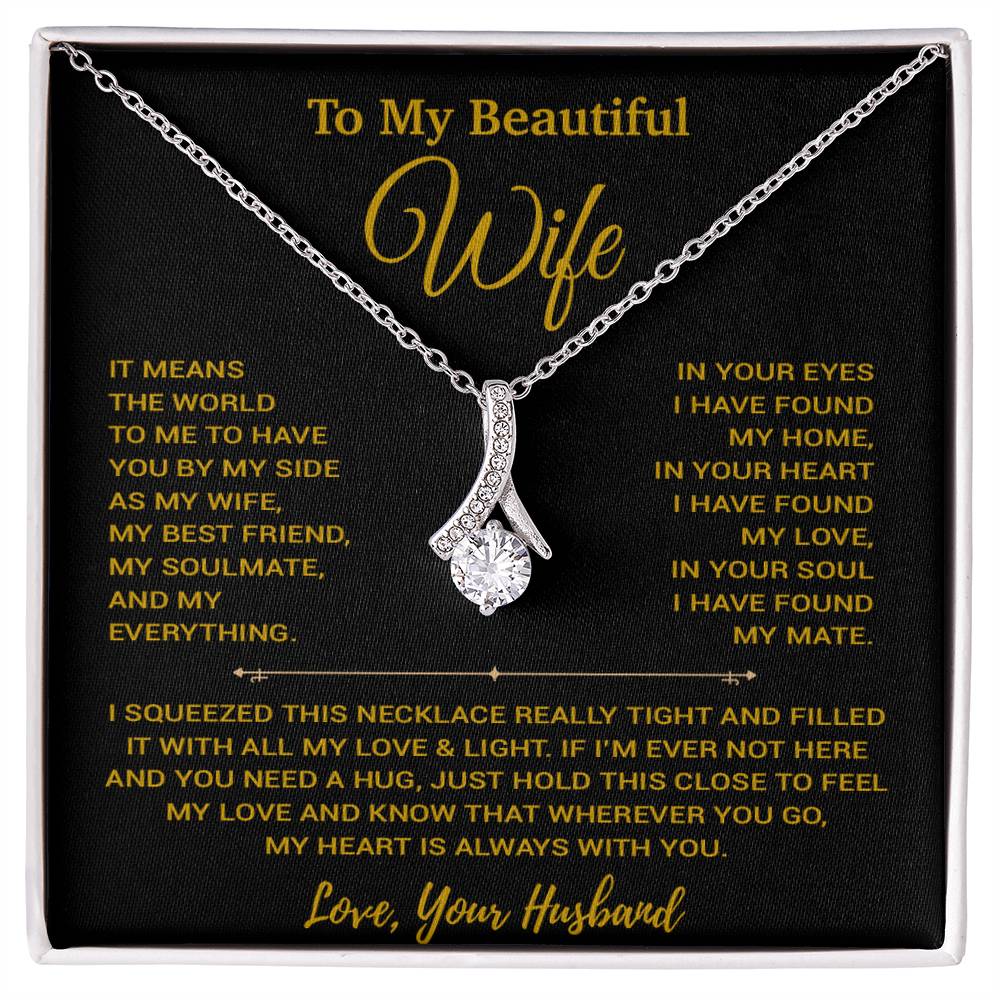 To My Wife Necklace, Vanlentines Gifts For Women, Anniversary Gift For Wife 20_1_Gold
