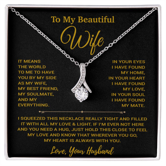To My Wife Necklace, Vanlentines Gifts For Women, Anniversary Gift For Wife 20_1_Gold
