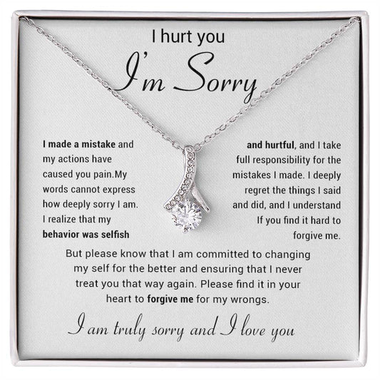 Apology Gift for Her Necklace, Apology Necklace gift, Forgiveness Gift For Wife