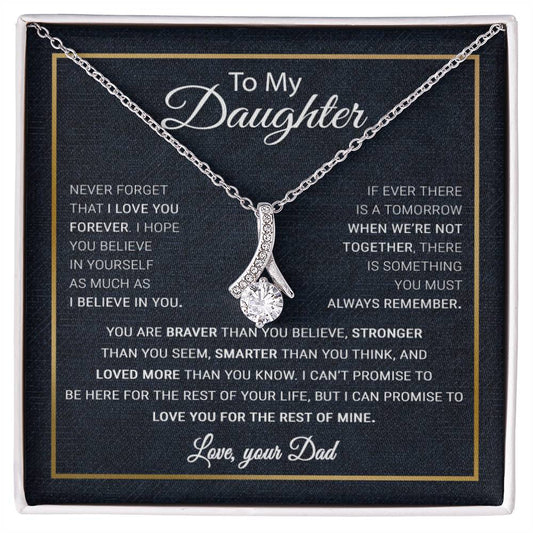 To My Daughter Necklace, Gift For Daughter From Dad, Daughter Father Necklace 13_10