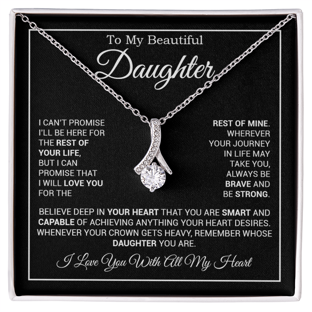 To My Daughter Necklace, Gift for Daughter from Dad And Mom Daughter