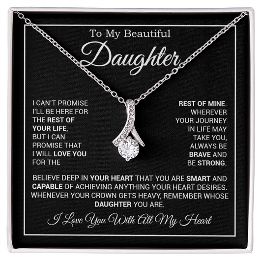 To My Daughter Necklace, Gift for Daughter from Dad And Mom Daughter