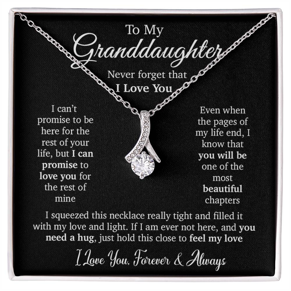 To My Granddaughter Necklace, Granddaughter Gift, Granddaughter Birthday Gift