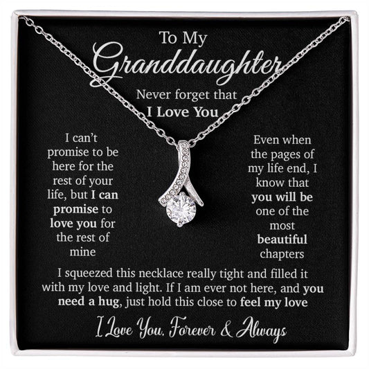 To My Granddaughter Necklace, Granddaughter Gift, Granddaughter Birthday Gift