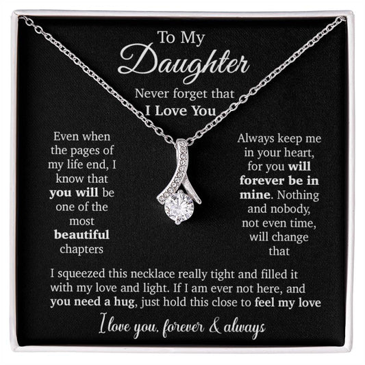To My Daughter Necklace, Daughter Father Necklace, Daughter Gift From Dad, Mom 23_10