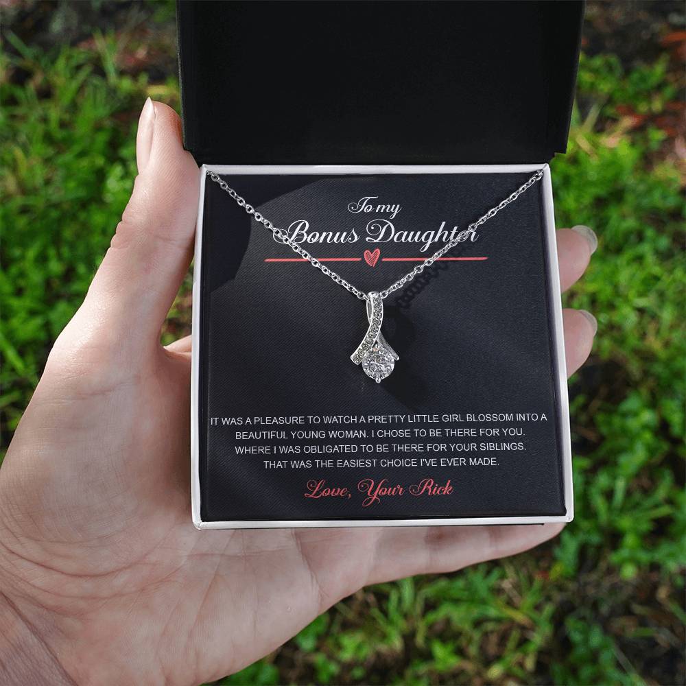 to my bonus daughter necklace