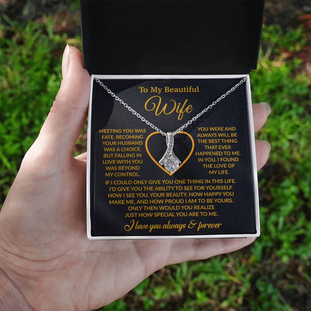 To My Wife Necklace, Wife Gift from Husband, Christmas Gift 27_11