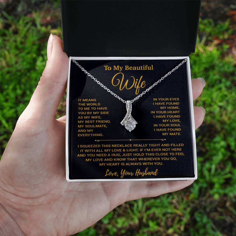 To My Wife Necklace, Vanlentines Gifts For Women, Anniversary Gift For Wife 20_1_Gold