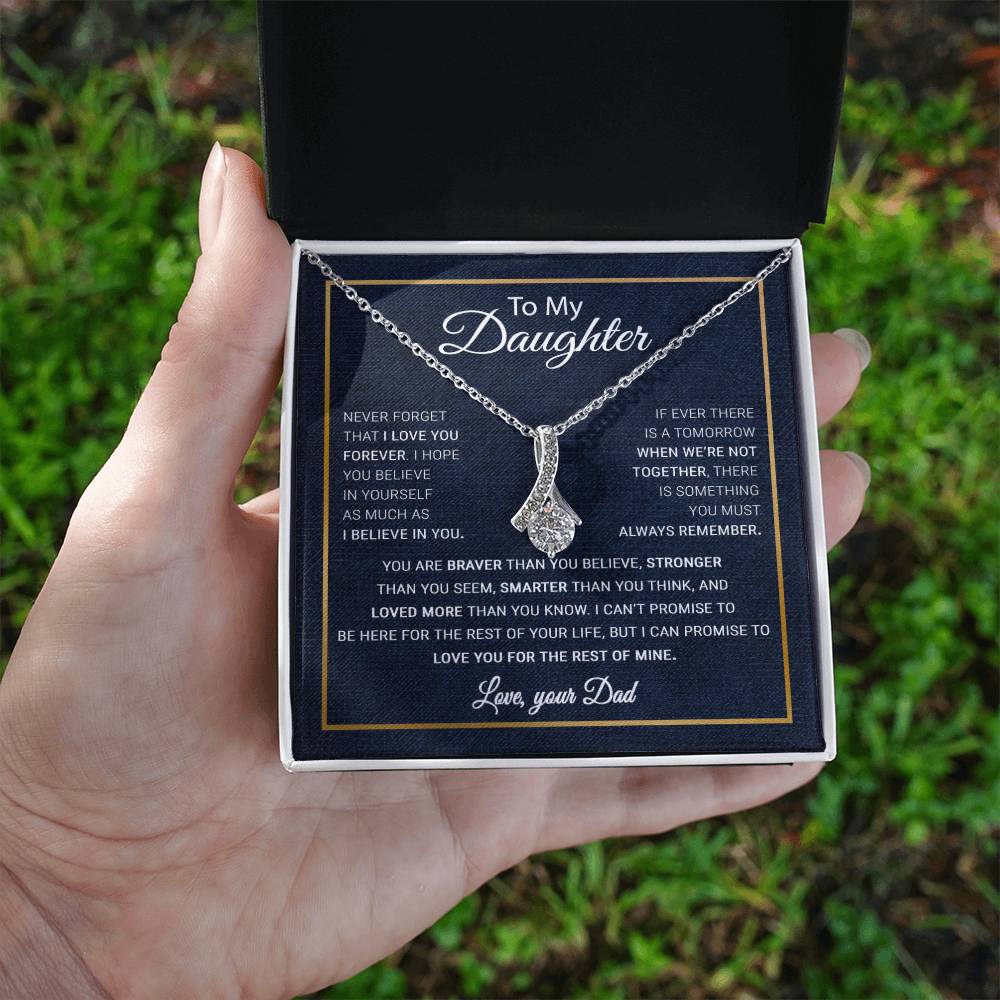 To My Daughter Necklace, Gift For Daughter From Dad, Daughter Father Necklace 13_10
