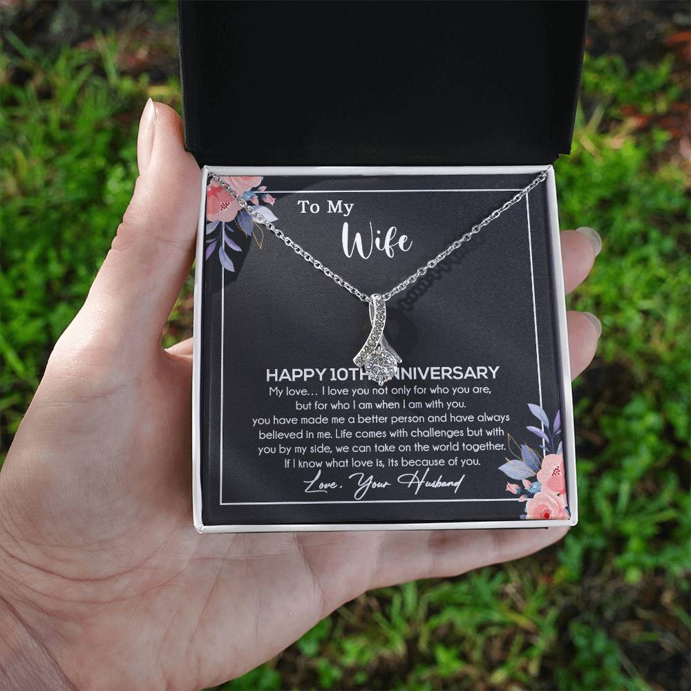 10th Anniversary Gift For Wife Necklace, 10 Year Anniversary, 10th Wedding Gift _11_11