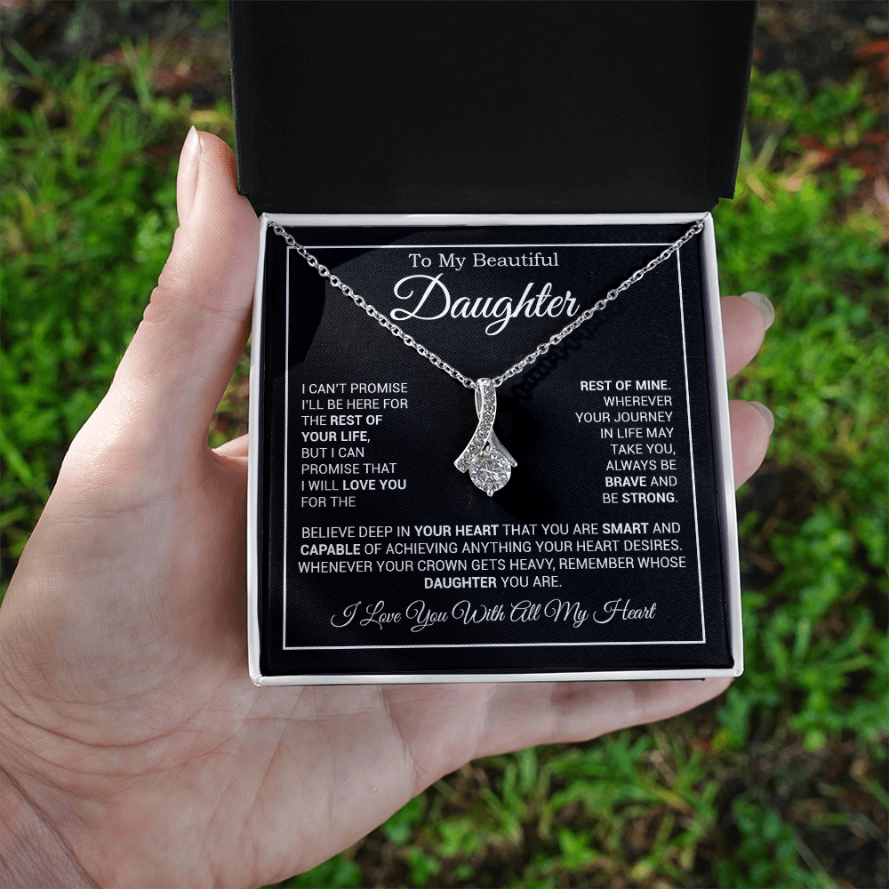 To My Daughter Necklace, Gift for Daughter from Dad And Mom Daughter