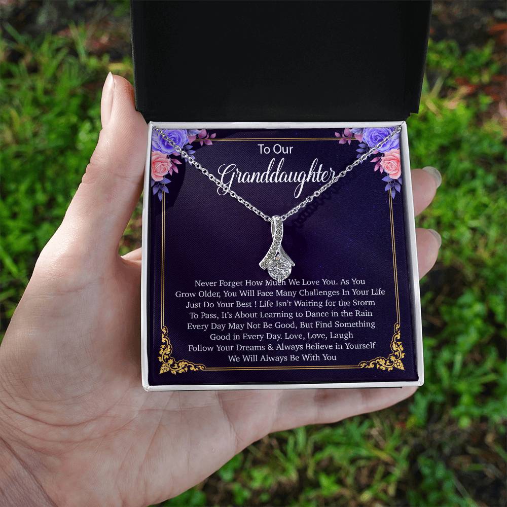 To Our Granddaughter Necklace, Birthday Gift For Granddaughter, Jewelry Gift