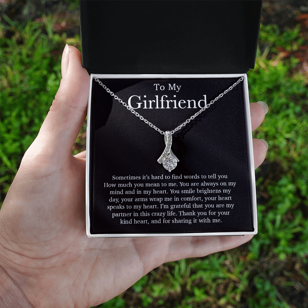 To My Girlfriend Necklace, Valentines Day Gift, Girlfriend Gifts, Birthday Gifts