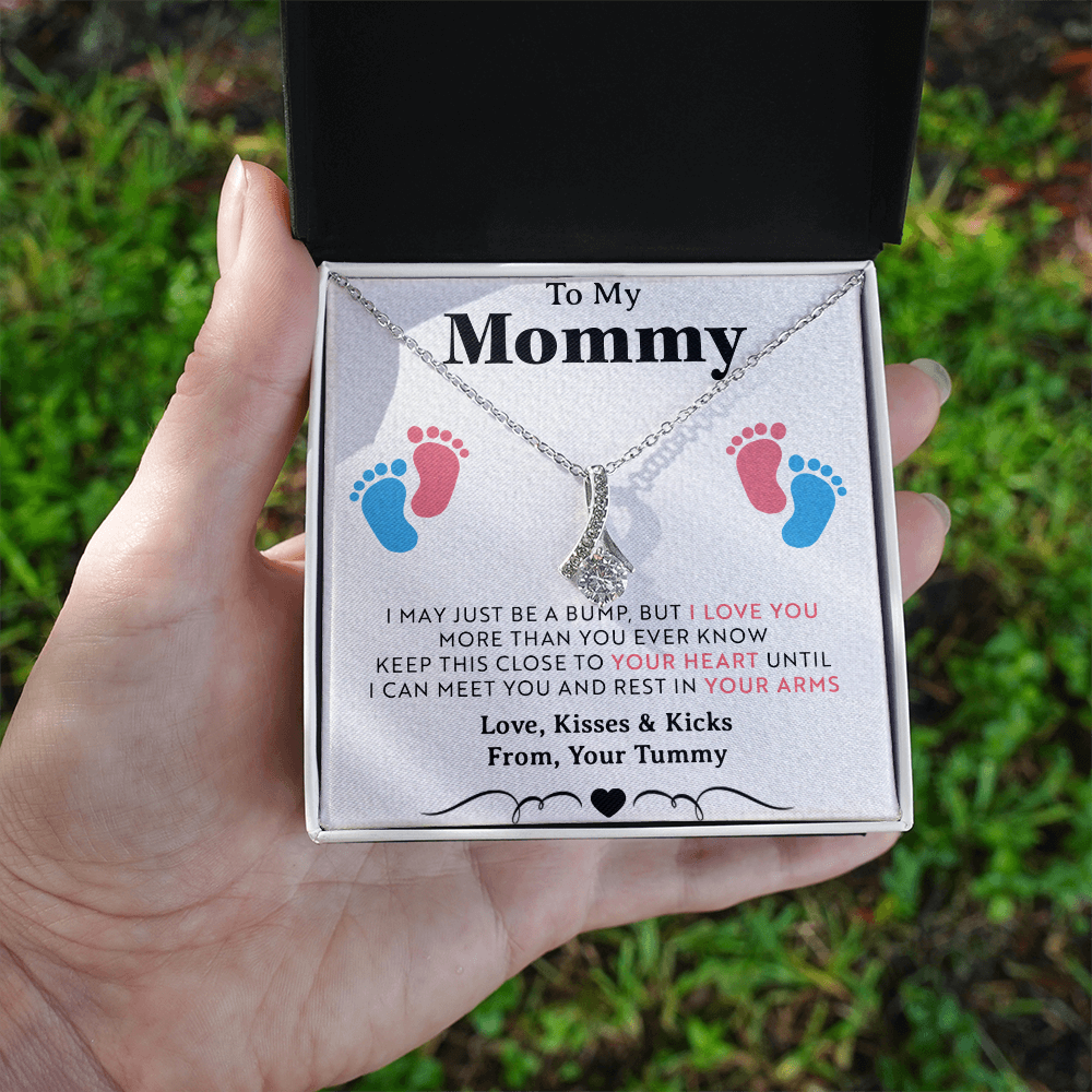 To My Mommy Gift Necklace, Trendy, Gift for New Mom in Hospital, Pregnancy Gift