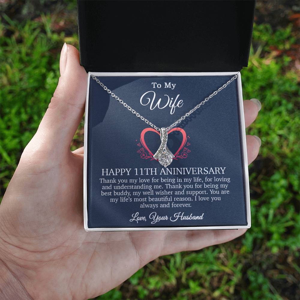 11th Anniversary Gift For Wife, 11 Year Anniversary Gifts, 11th Wedding Anniversary Gift Ideas_Blue