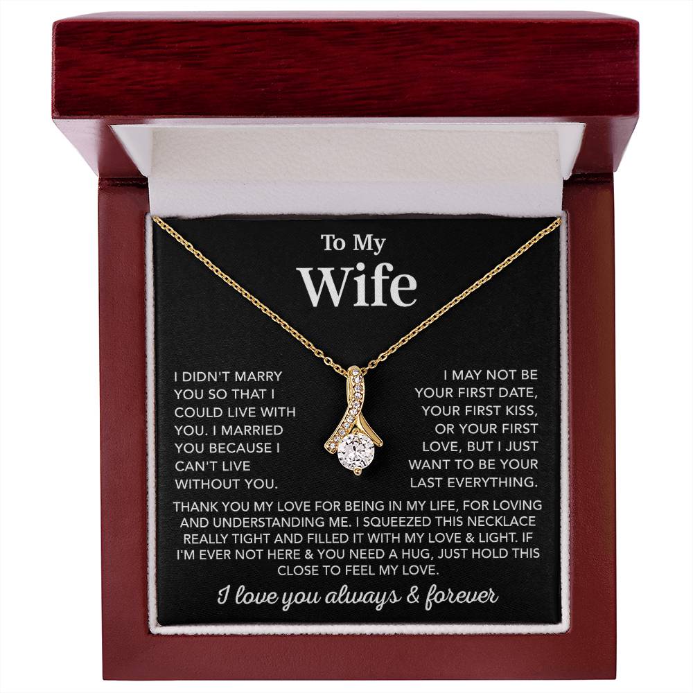 To My Wife Necklace, Wife Gift from Husband, Gift For Her, Gift For Wife