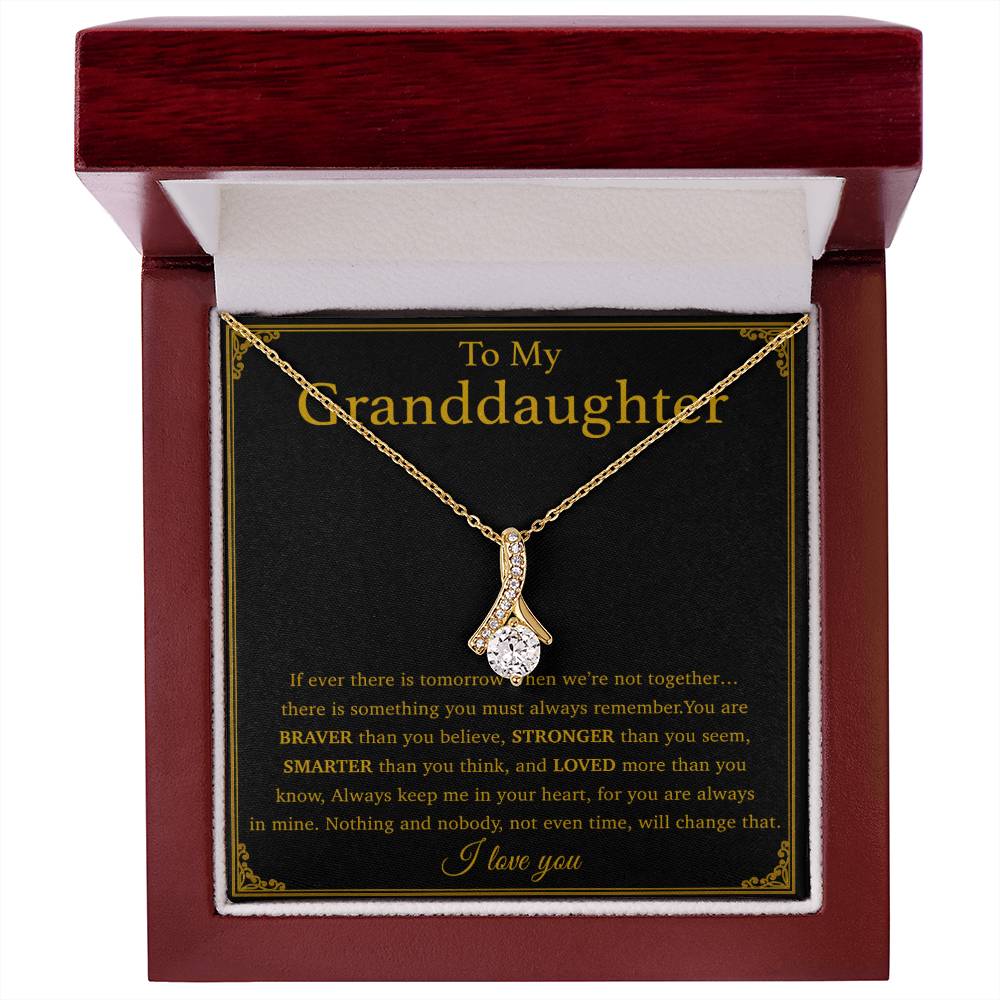 To My Granddaughter Necklace, Birthday Gift For Granddaughter, Birthday Gifts