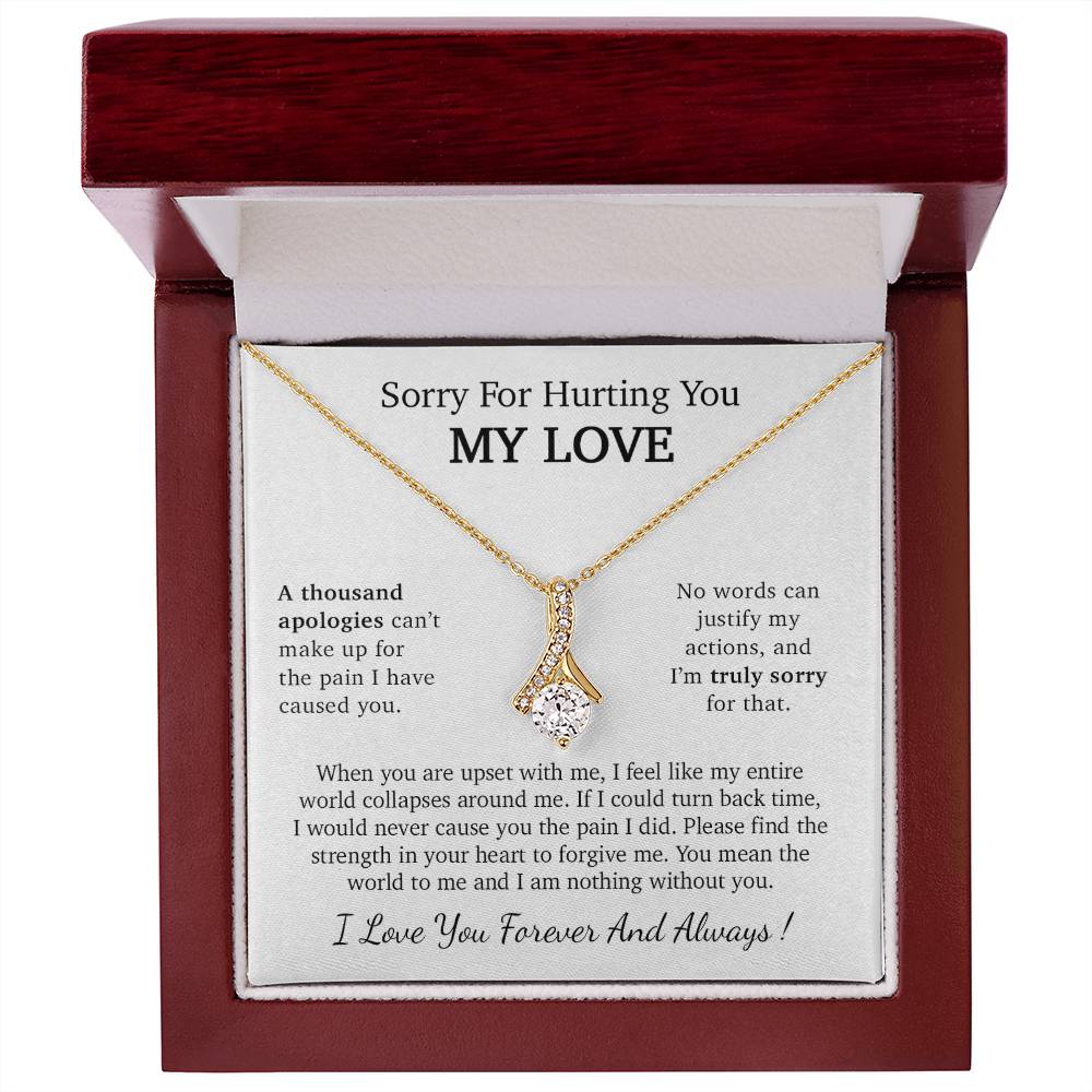 I'm Sorry Necklace Gift, Apology Gift For Her, Forgiveness Gift