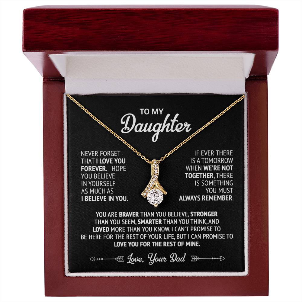 To My Daughter Necklace, Daughter Father Necklace, Daughter Gift From Dad 22_9