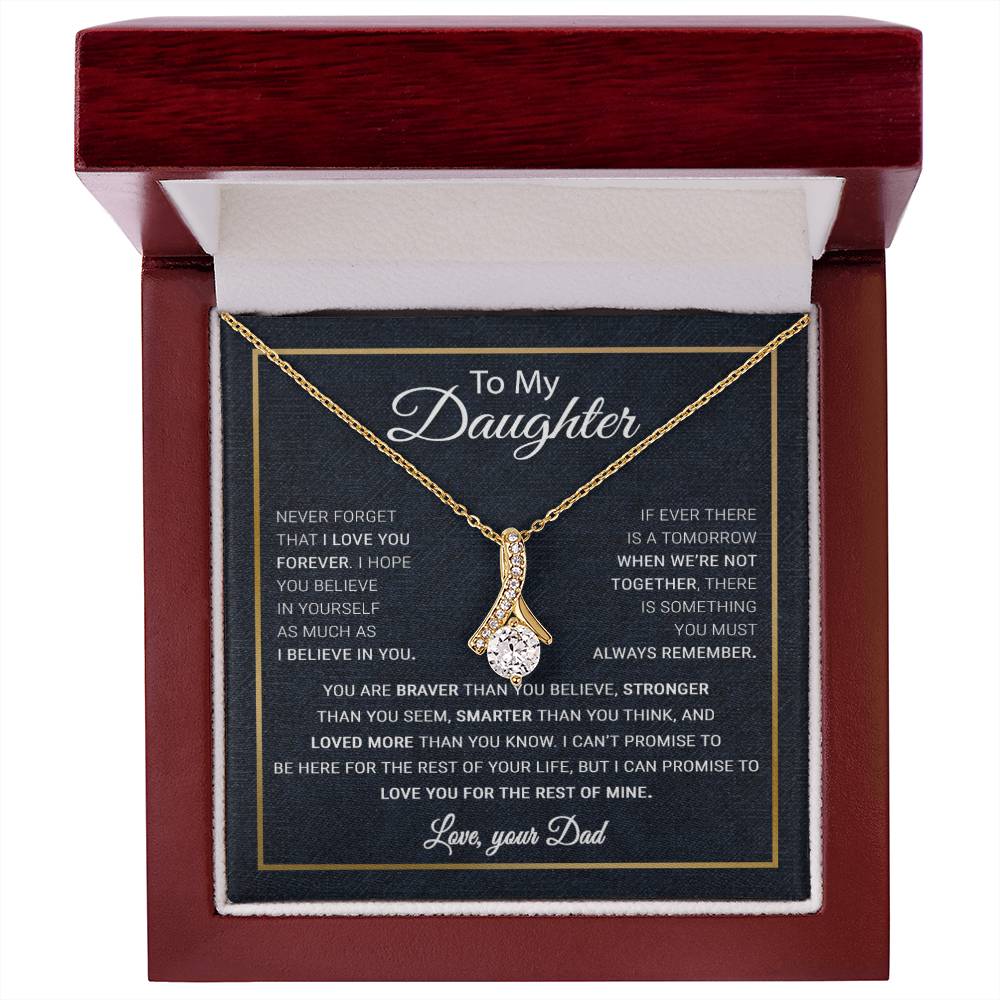 To My Daughter Necklace, Gift For Daughter From Dad, Daughter Father Necklace 13_10